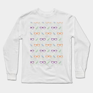 Glasses Pattern | 10 Colored Long Sleeve T-Shirt